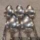 5 tablespoons 800 silver Swiss goldsmith Jezler model Muguet