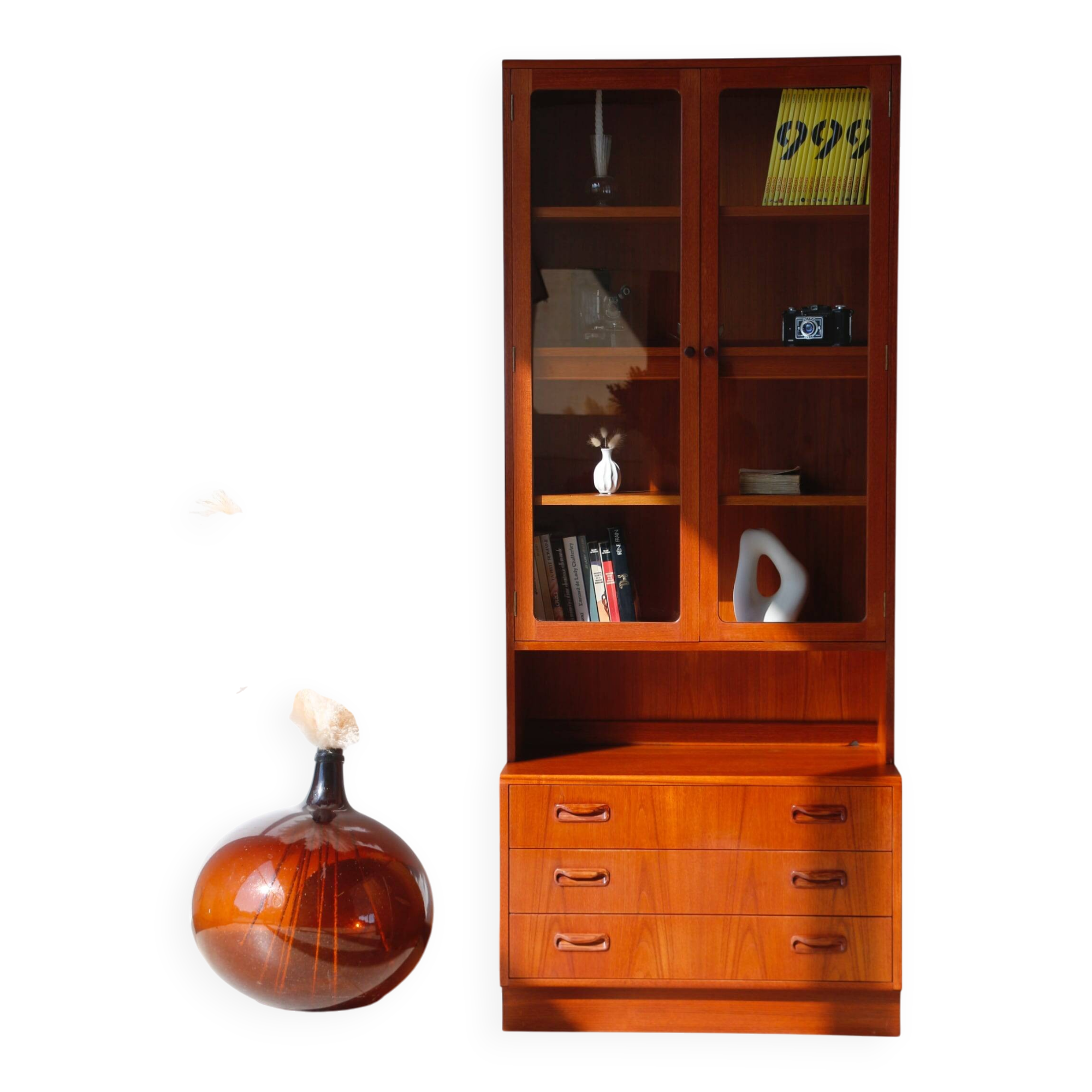 Bibliothèque vintage avec éclairage - E. Gomme - G Plan
