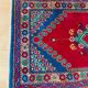 Oriental rug in thick hand-woven wool made in Tunisia mid-20th century