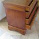 Beautiful Louis Philippe chest of drawers with 4 drawers - 3 locks - in cherry wood - 1980s