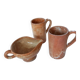 2 mugs + stoneware creamer