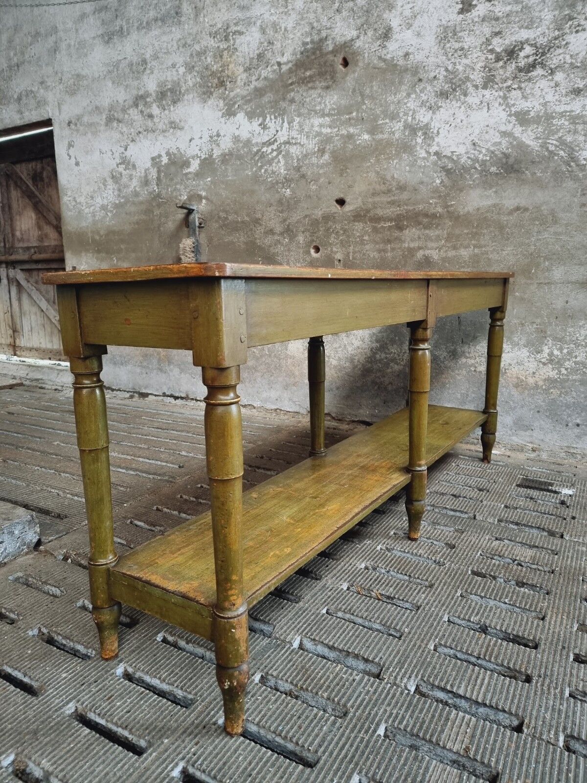 Antique counter side table wall table shop counter