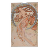Alphonse Mucha: The Arts, Dance, signed lithograph