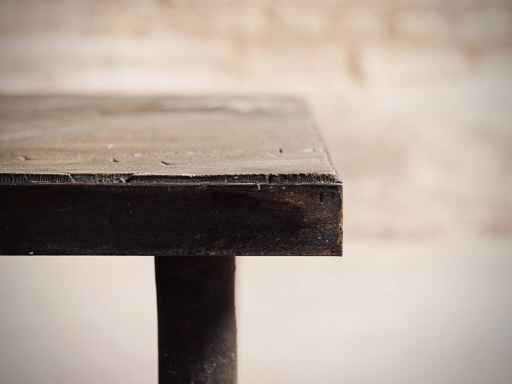 Large rectangular end wood coffee table