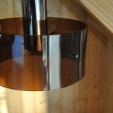 Smoked plexiglass chandelier 1970s