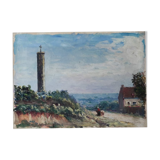 Painting on cardboard signed by Henri Coutant (1868-1935)