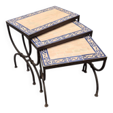 Mimiset marocain en fonte et céramique, années 1960/70.