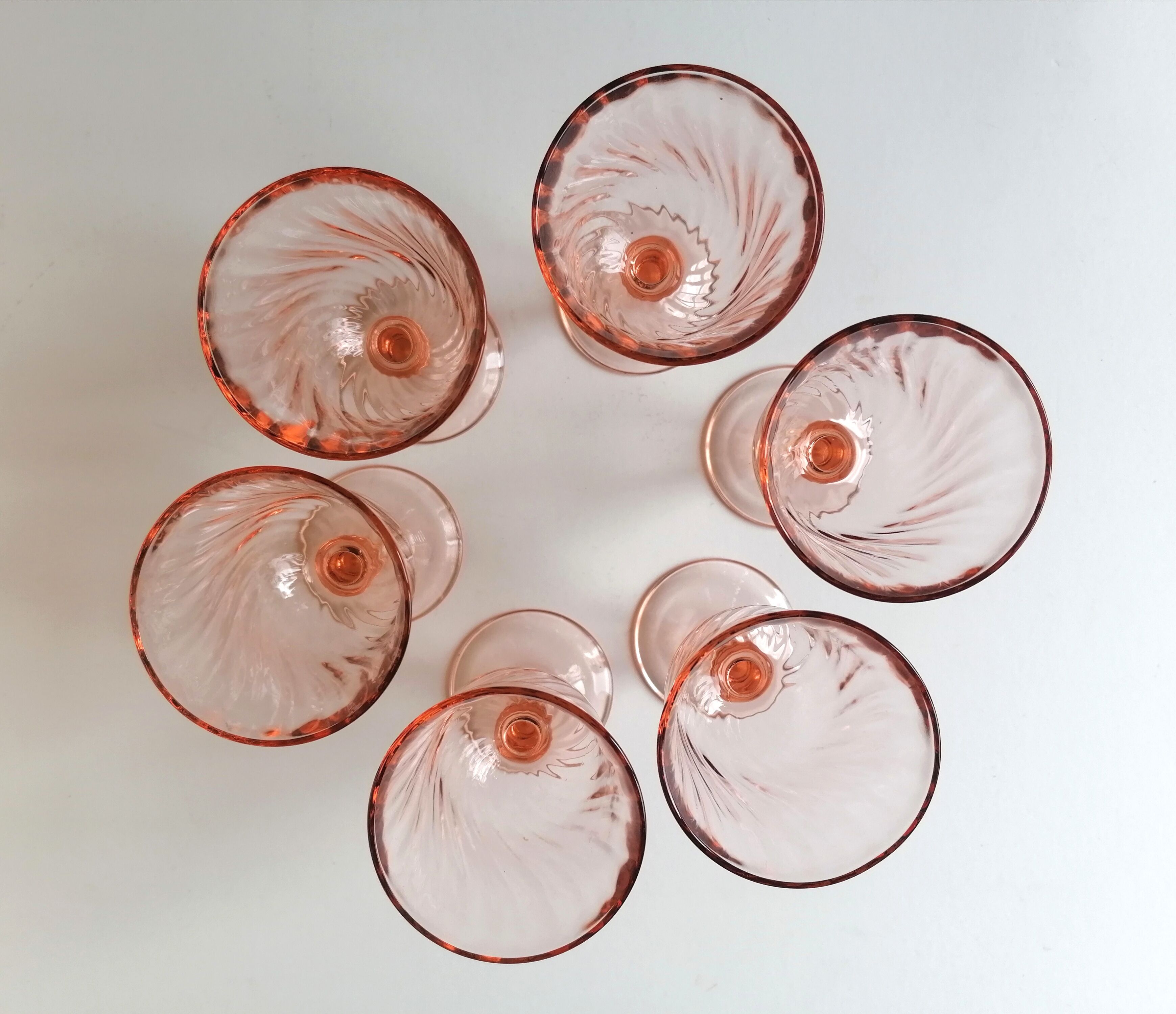 18 rosaline pink foot glasses
