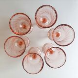 18 rosaline pink foot glasses