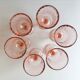 18 verres à pied rose rosaline