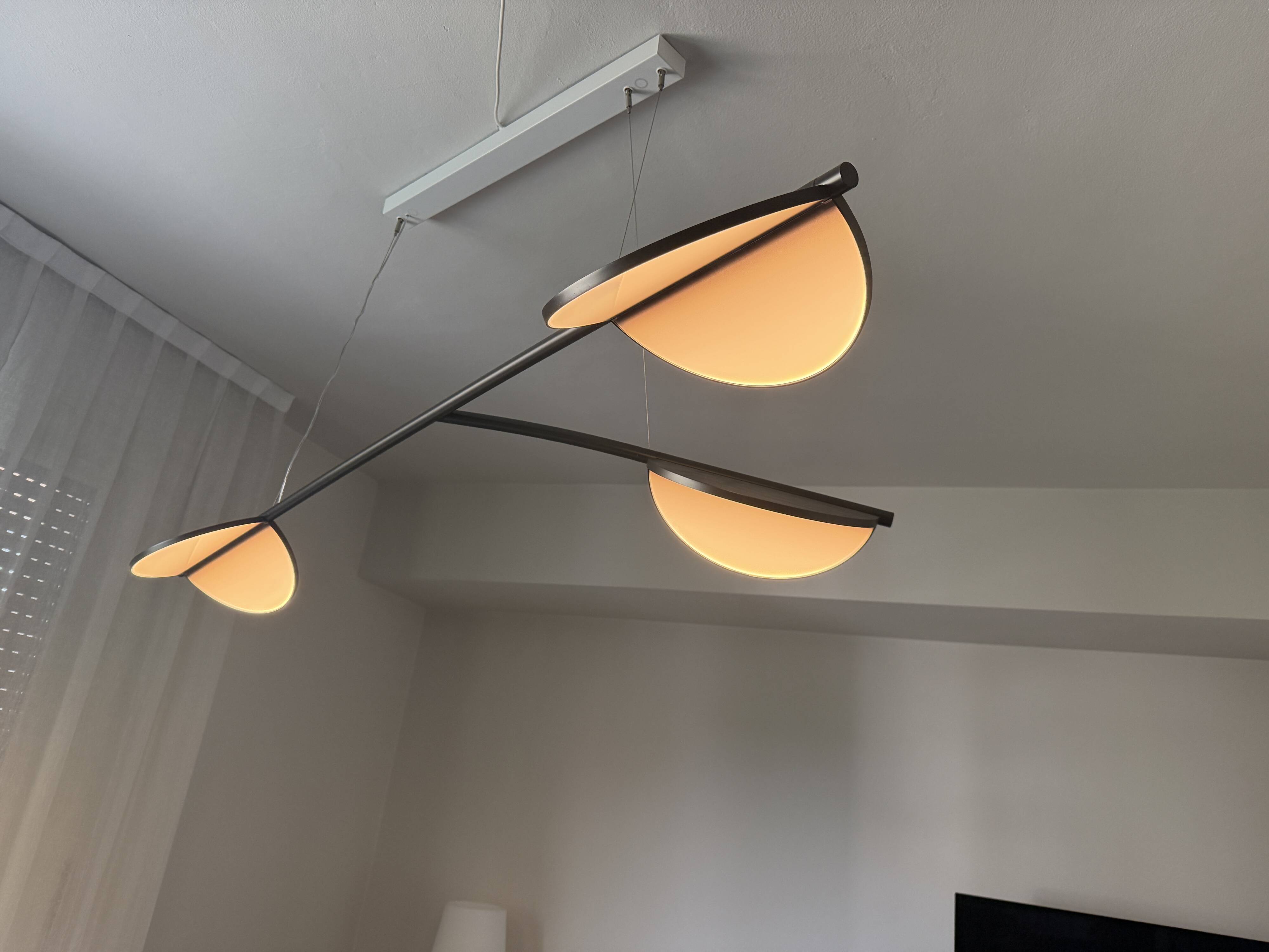 Flos Almendra Organic S3 Y Long anthracite