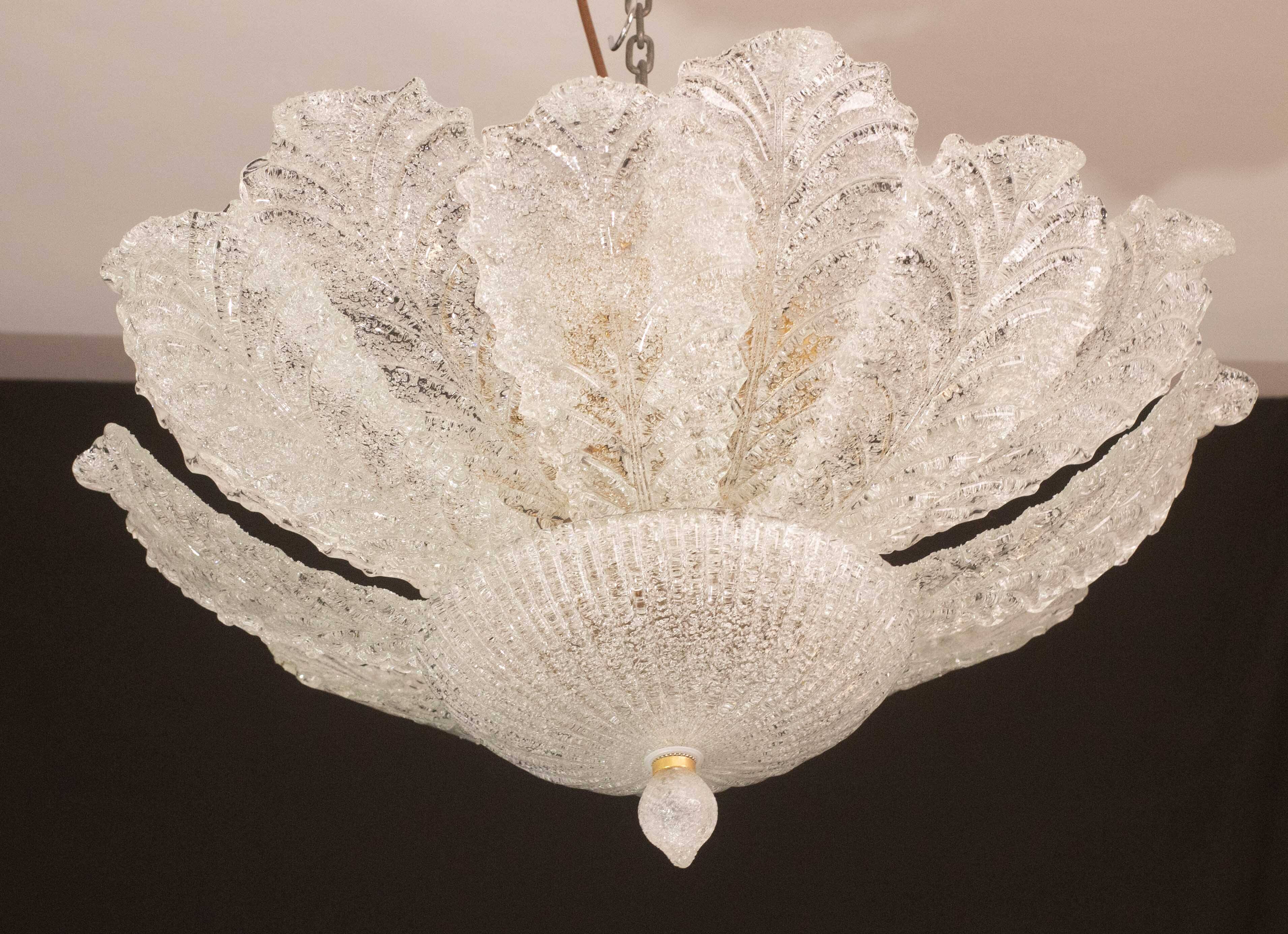 Napoli, Italian Murano Glass Ceiling Light or Flush Mount, 1970s