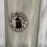 Vase tube soliflore transparent ancien