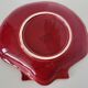 Proceram Aubagne service in red and gilded ceramic shell St Jacques 1950