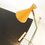 Grande lampe Italienne à contrepoids en laiton de design 50