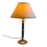 Pied de lampe à poser anglaise en laiton doré - mid.XXeme