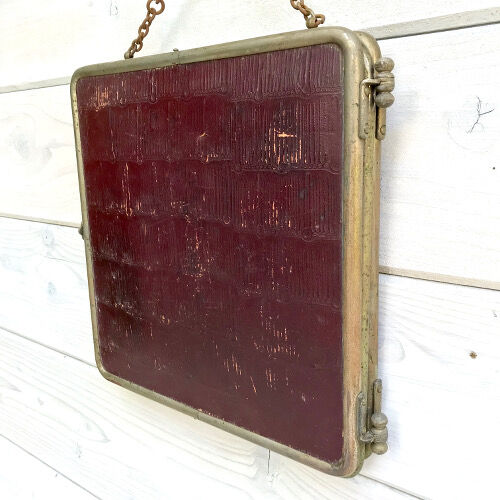 Former barber triptych mirror 77x24cm