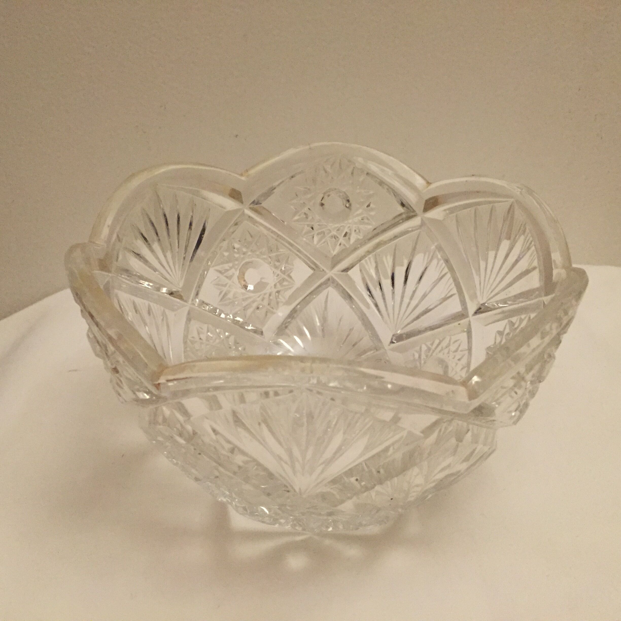 Saladier en cristal