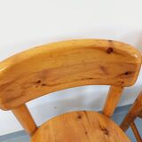 Set of 2 vintage Scandinavian chairs by Rainer Daumiller in pine from the 1960s.
