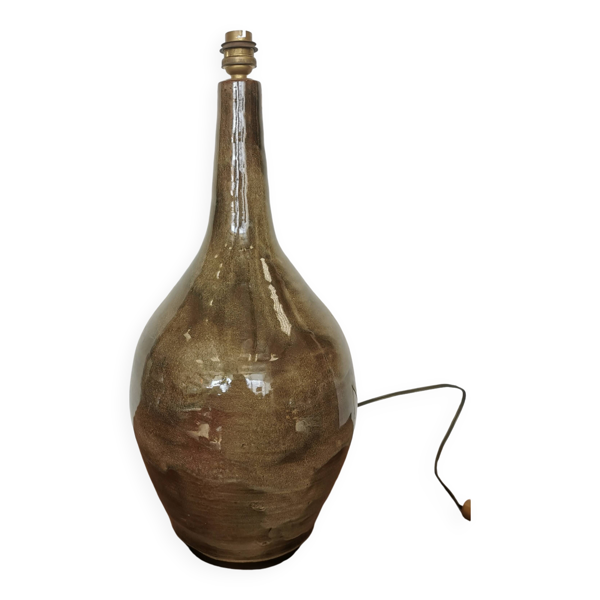 Enamelled stoneware lamp base