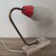 Lamp gooseneck tulip beveled glass brass vintage marble