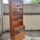 Bibliothèque meuble de rangement vitrée