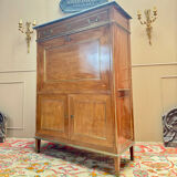 Lebrund Jean-Baptiste Louis XVI period mahogany secretary stamped