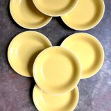 8 Villeroy & Boch soup plates in yellow enamelled earthenware