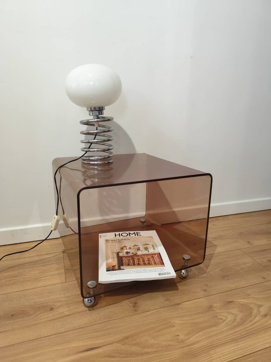 Acrylic side table