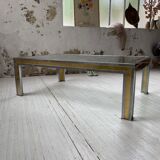 Table basse chrome laiton