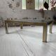 Brass chrome coffee table