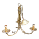 Masca gilded metal chandelier, 60s