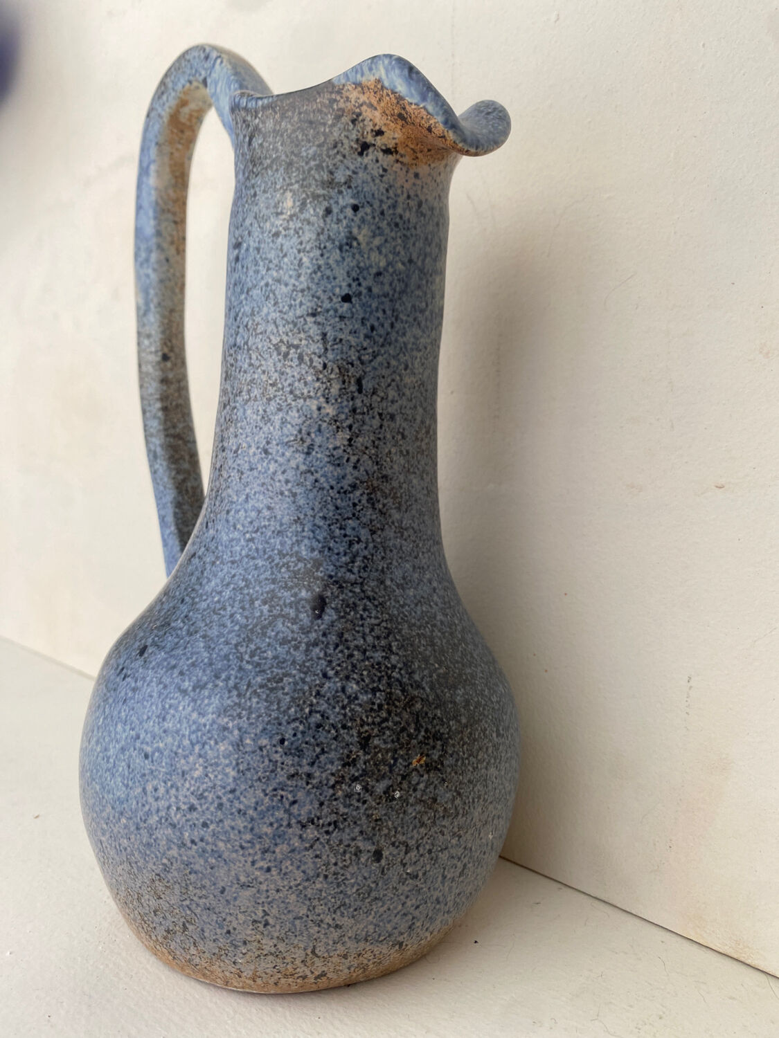 Blue ceramic vase