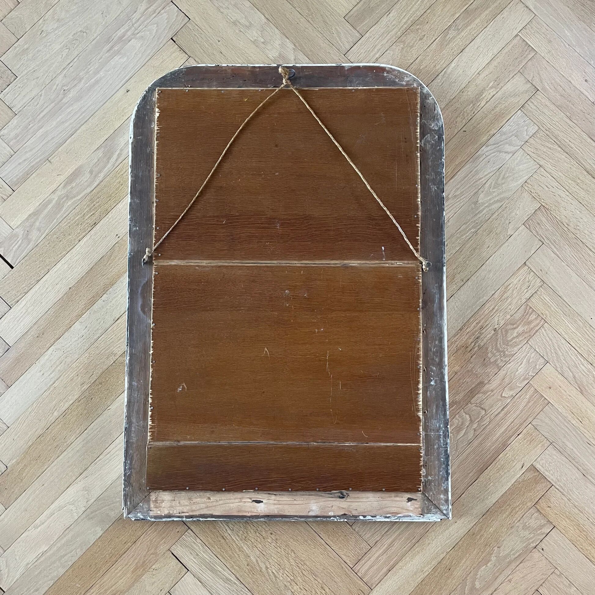Miroir trumeau en bois peint