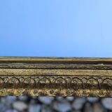 Large Antique Gilded Mirror Height 105 cm