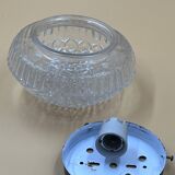 Vintage relief-moulded glass ceiling light