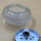 Vintage relief-moulded glass ceiling light
