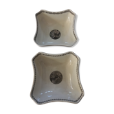 Pair of earthenware ravines of Sarreguemines model Nemrod