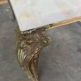 COFFEE TABLE / VINTAGE MARBLE COFFEE TABLE