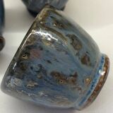 3 stoneware bowls, salted and flamed by Marcellus Aubry