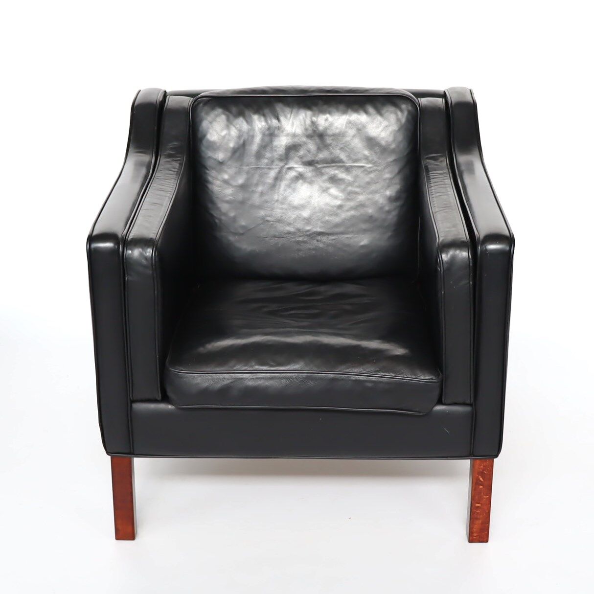70s leather armchair