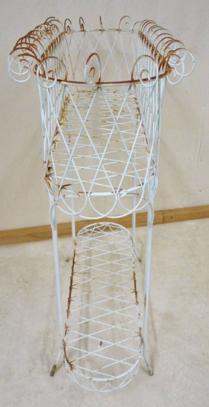 planter on iron stand