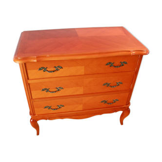 Commode varnished louis XV style curved feet