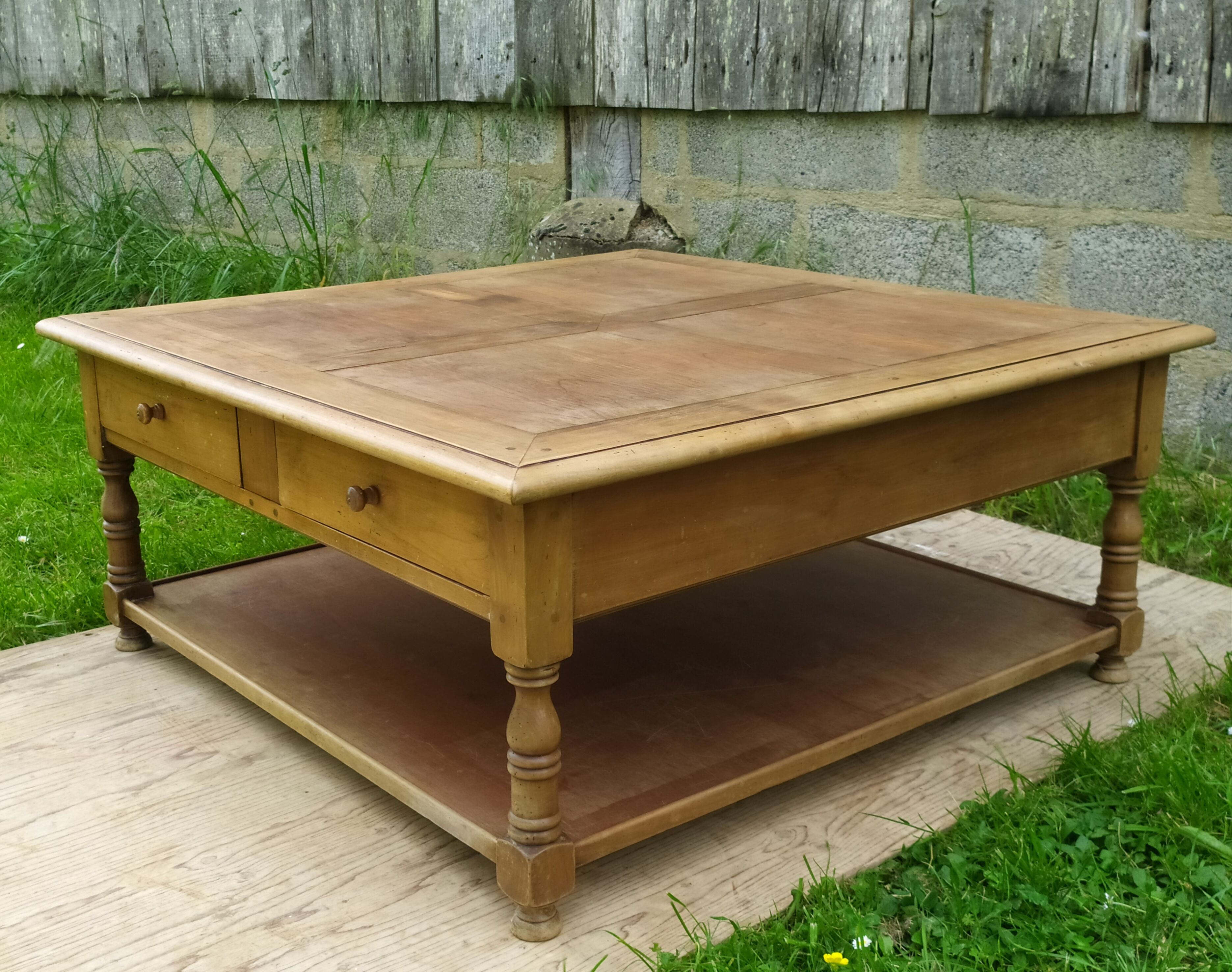 Cherry wood coffee table