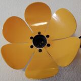 Duo of orange flower wall lamps 70