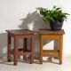 Antique pine bedside tables – Central Europe, circa 1940 #7