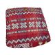 Set of 8 Moroccan Berber poufs in wool – Vintage red kilim