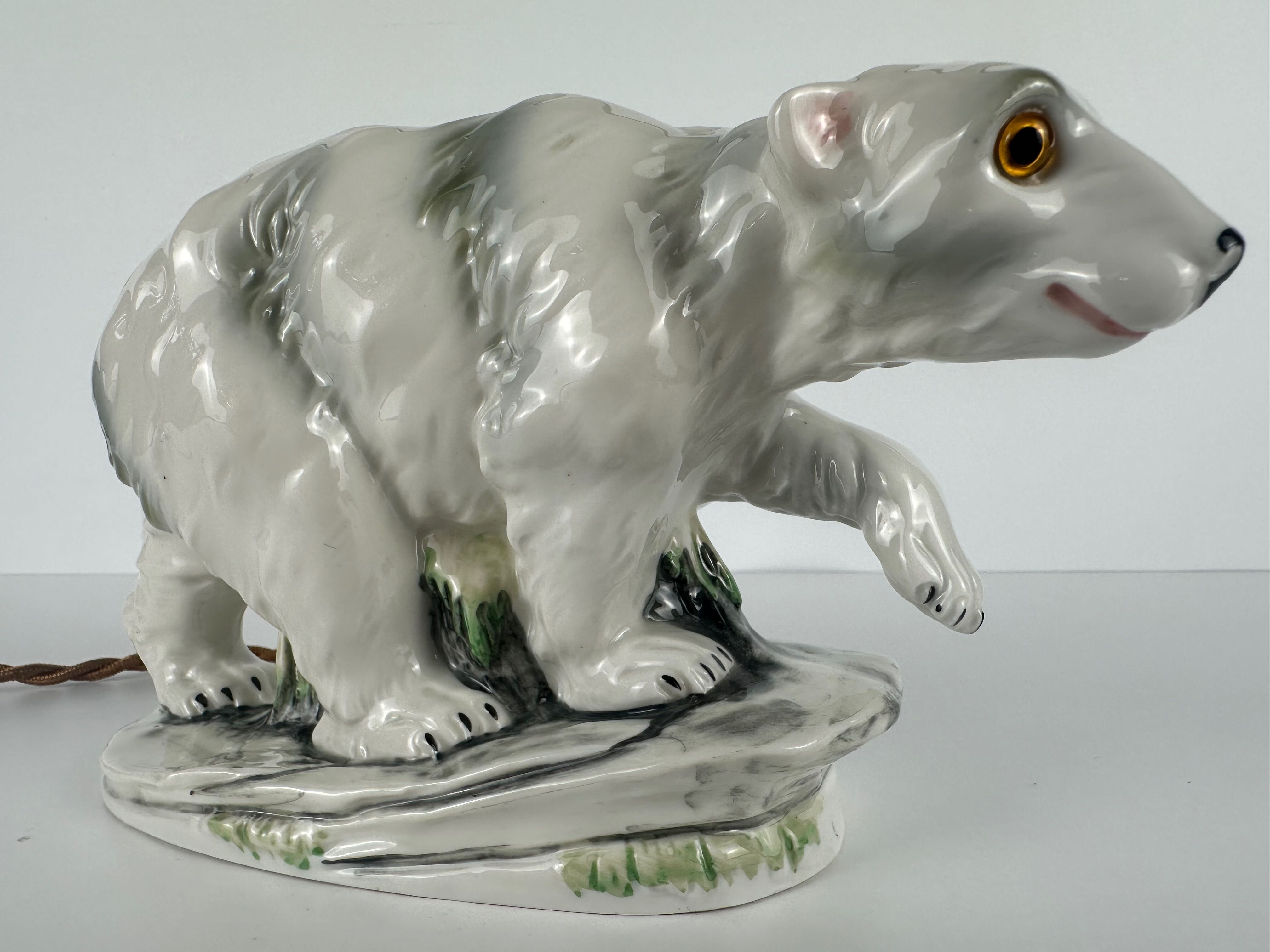 Lampe art déco (parfum) – ours polaire