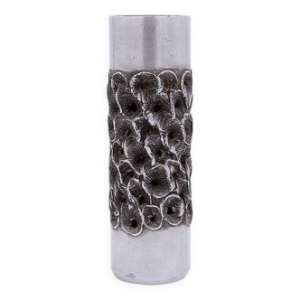 Dried flowers Aluminum Vase - Willy Luyckx for Aluclair 1970s
