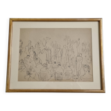 Heliogravure after Raoul Dufy – Fashion or Salon Scene (43 x 34 cm)